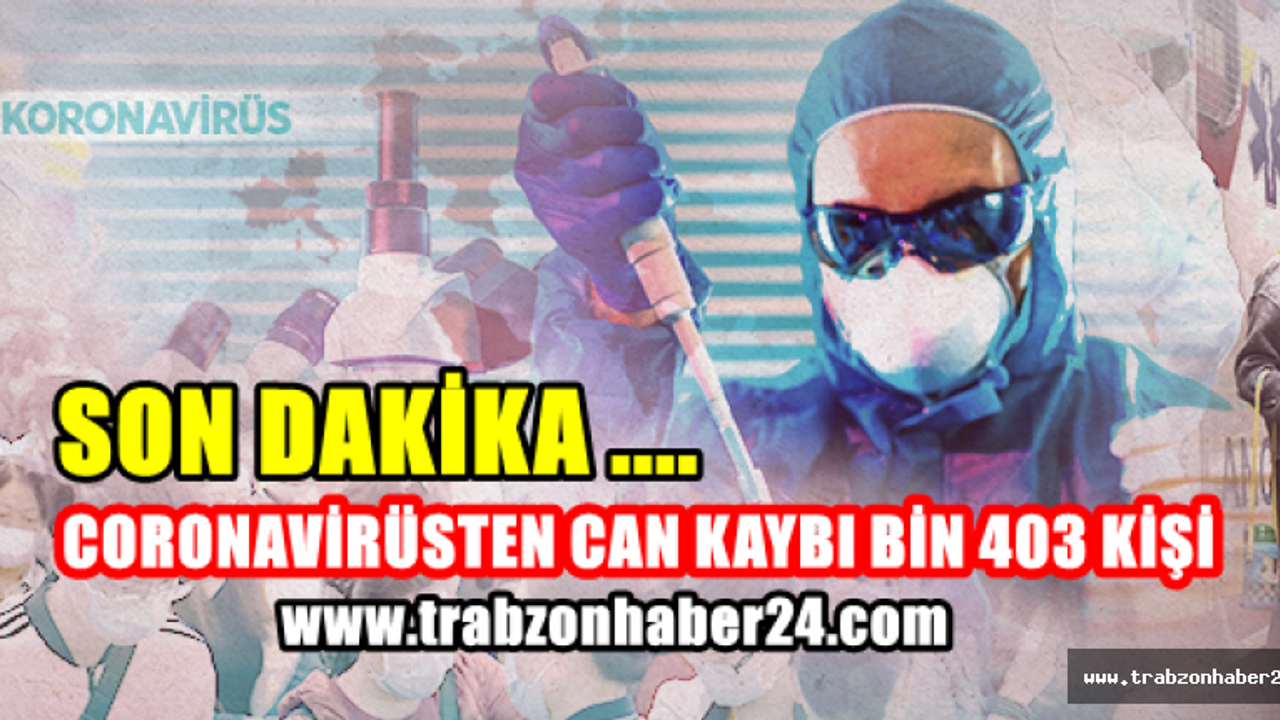 Cornavirüsten Bin 403 Kişi Hayatını Kaybetti