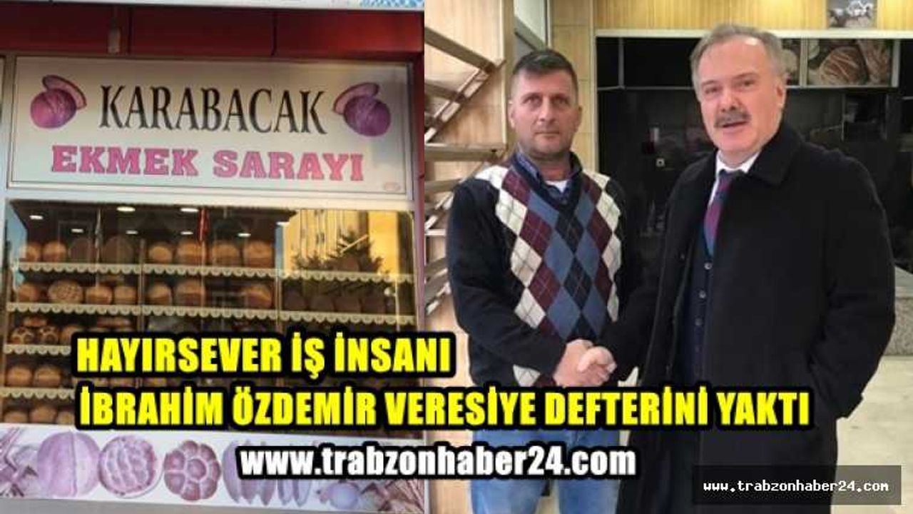 Fırıncı İbrahim Özdemir, Başkan Üstün'ün Çağrısına Uydu Veresiye Defterini Yaktı