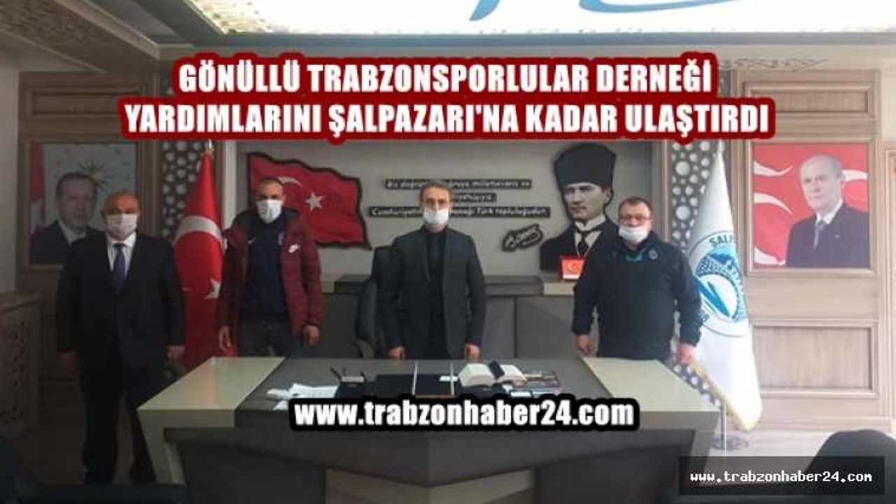 Gönüllü Trabzonsporlular Platformu Yardımlarını Şalpazarı'na Ulaştırdı