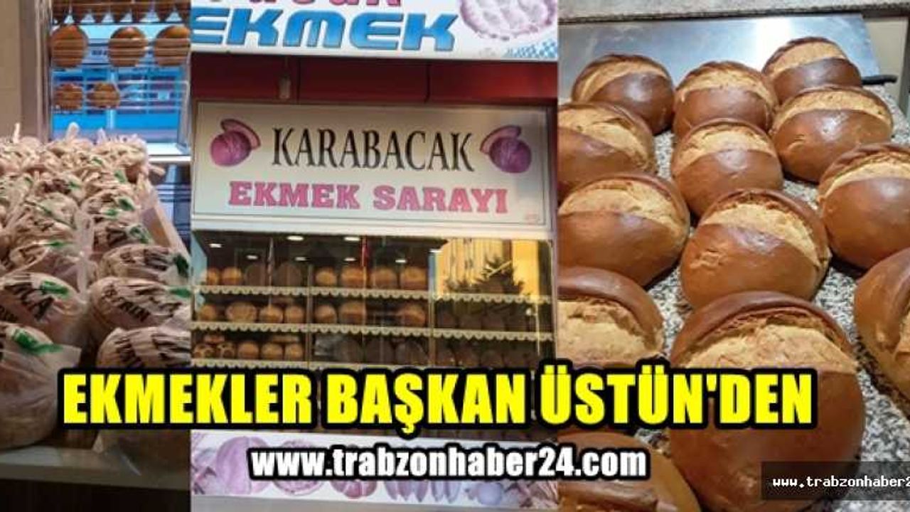 Sokağa Çıkma Yasağında Sürmene Halkının Ekmeği Başkan Üstün'den