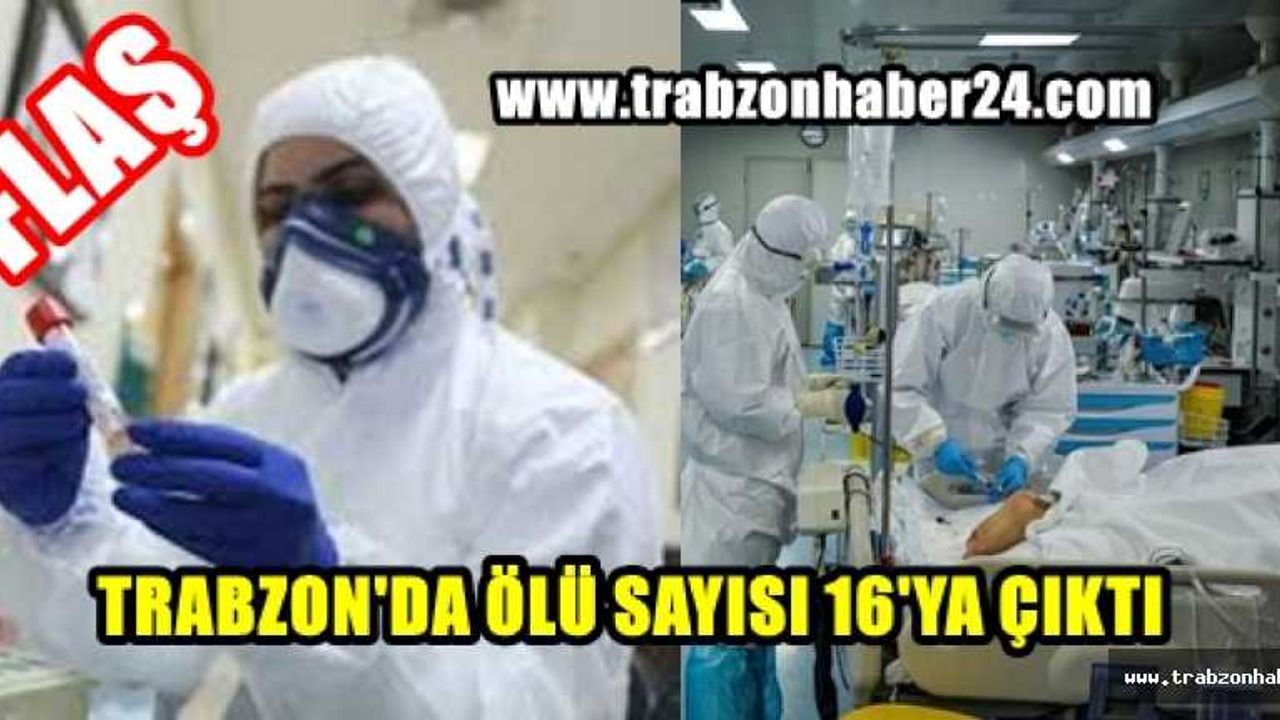 Trabzon'da Koronavirüsten Ölenlerin Sayısı 16'ya Çıktı