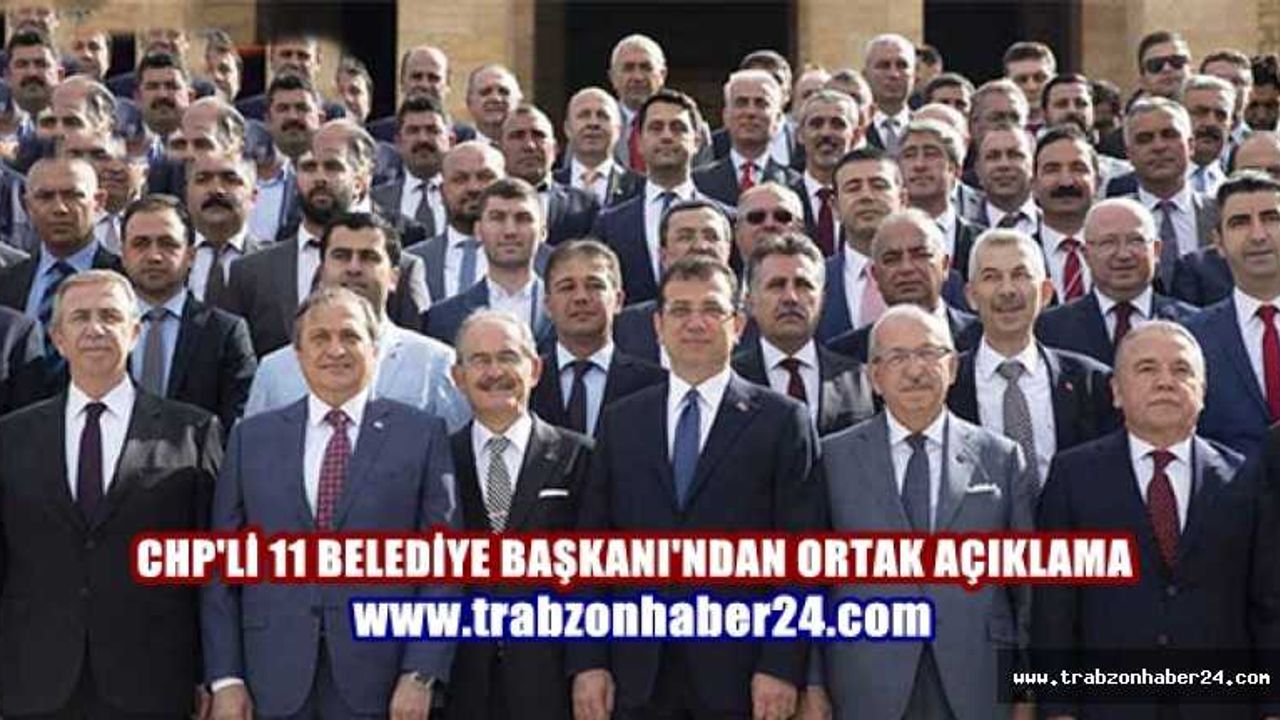CHP’li 11 Belediye Başkanından Ortak 19 Mayıs ve Kadir Gecesi Açıklaması