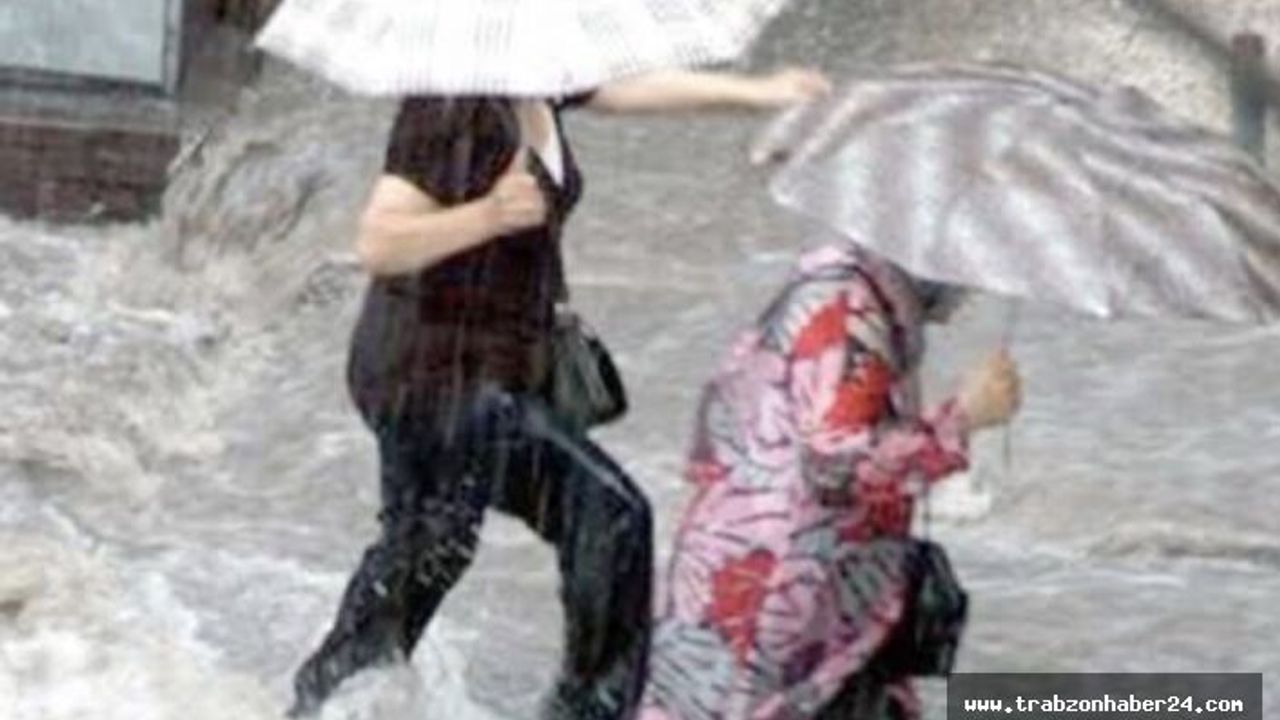 Meteorolojiden Trabzon ve İlçeleri İçin Kuvvetli Yağış Uyarısı