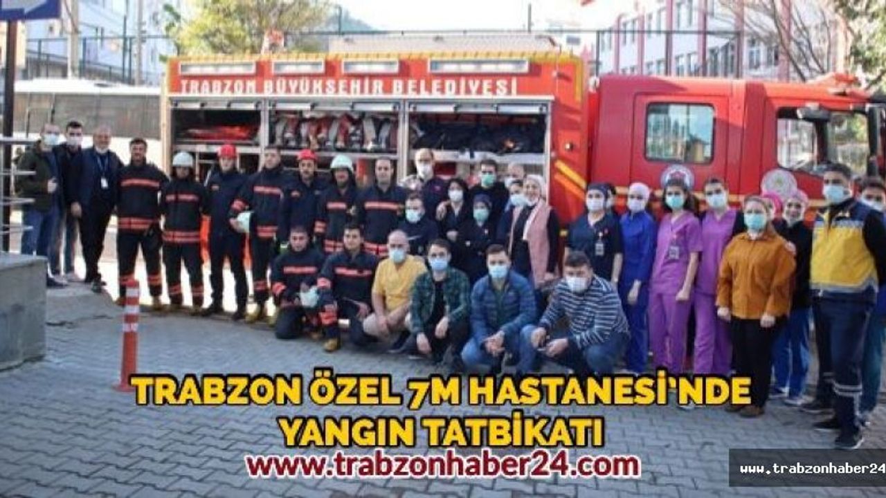 Özel 7M Hastanesi’nde Gerçeğini Aratmayan Yangın Tatbikatı