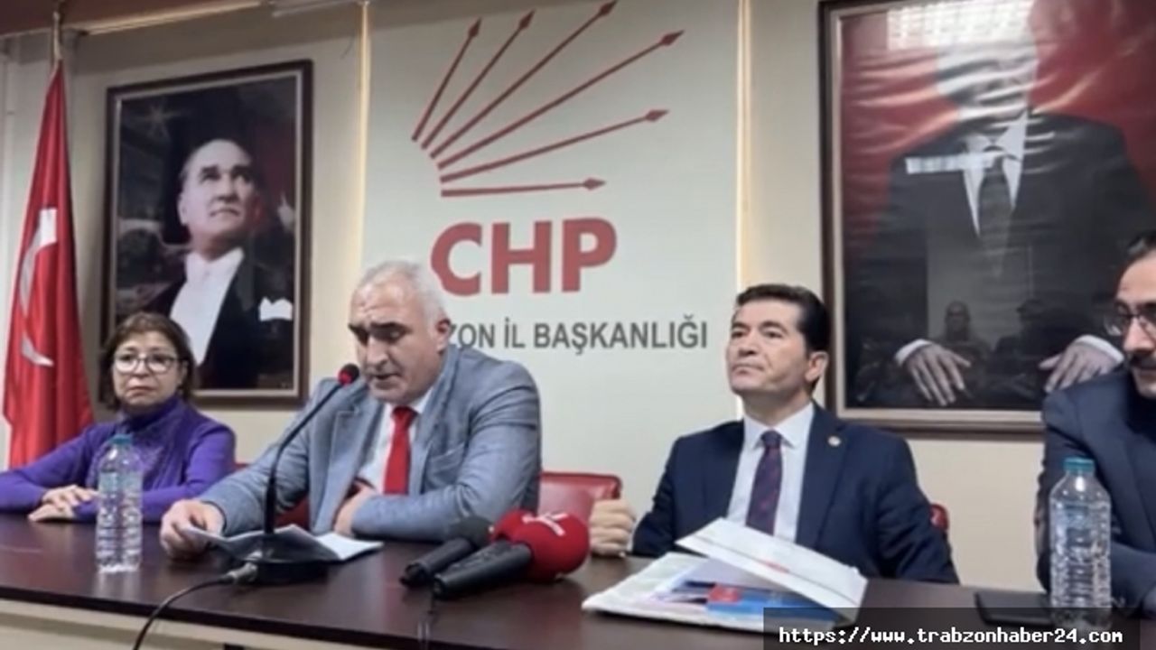 CHP Trabzon İl Başkanı Ömer Hacısalihoğlu’ndan Trabzon’daki bazı STK’lara tepki!