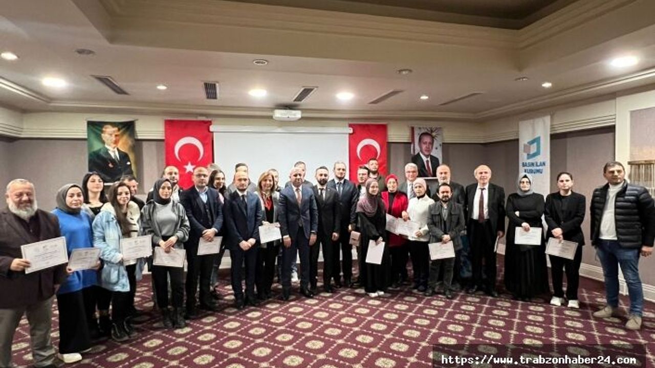 Trabzon'da turizm gazeteciliği ve yazarlığı eğitimi tamamlandı!