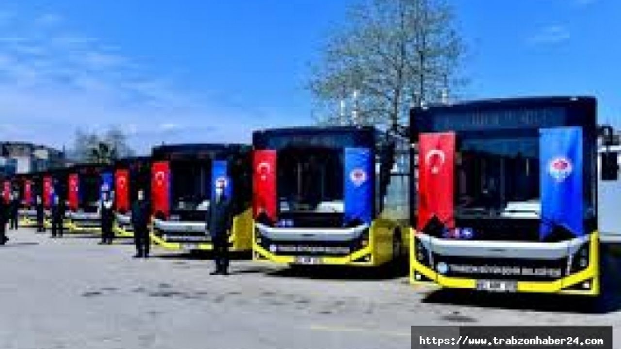 Trabzon’da Bayramda Belediye Otobüsler Ücretsiz