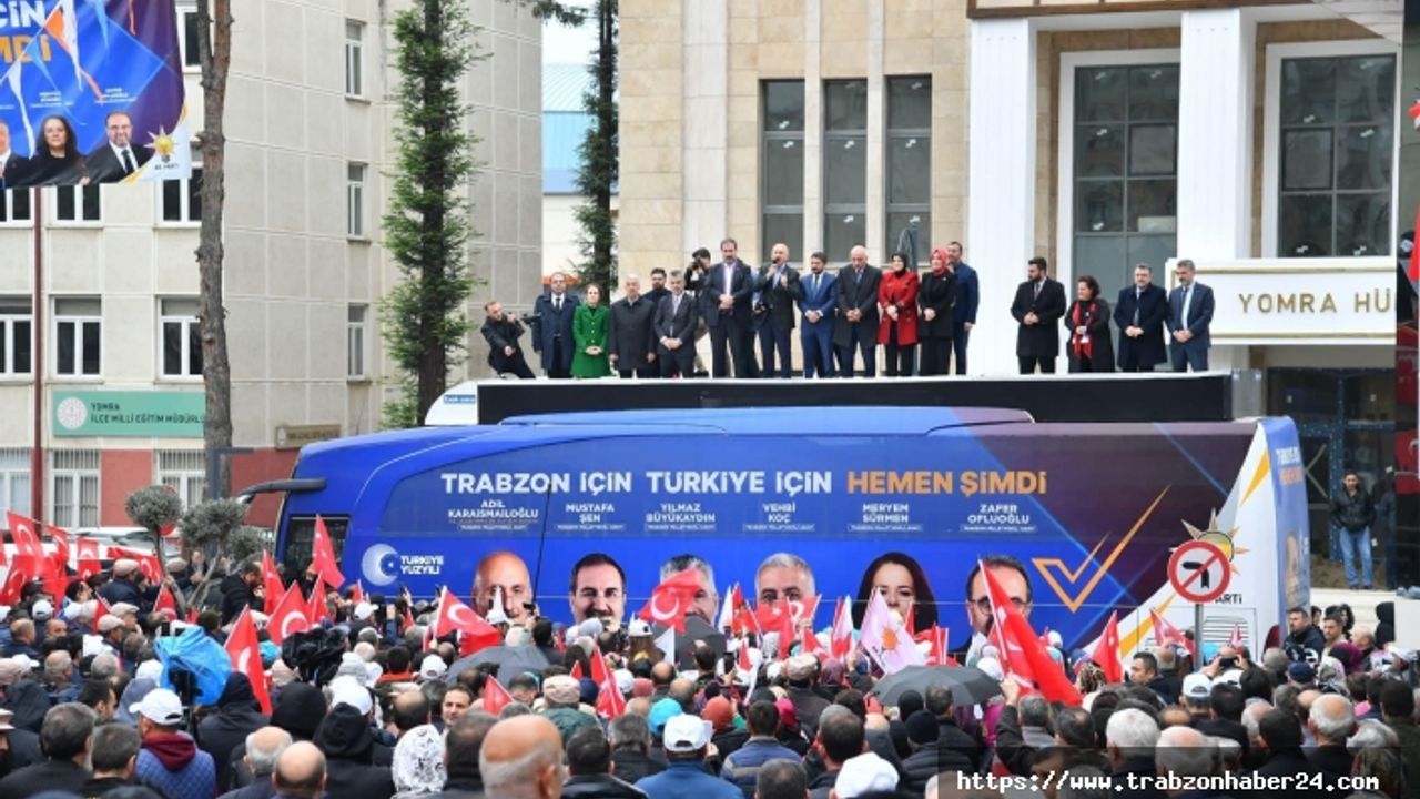 AK parti Trabzon’da Son Mitingi Yomra’da Yaptı