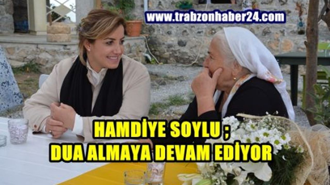 Bakan Soylu'nun Eşi Hamdiye Soylu Trabzon'da Bakın Neler Yaptı 