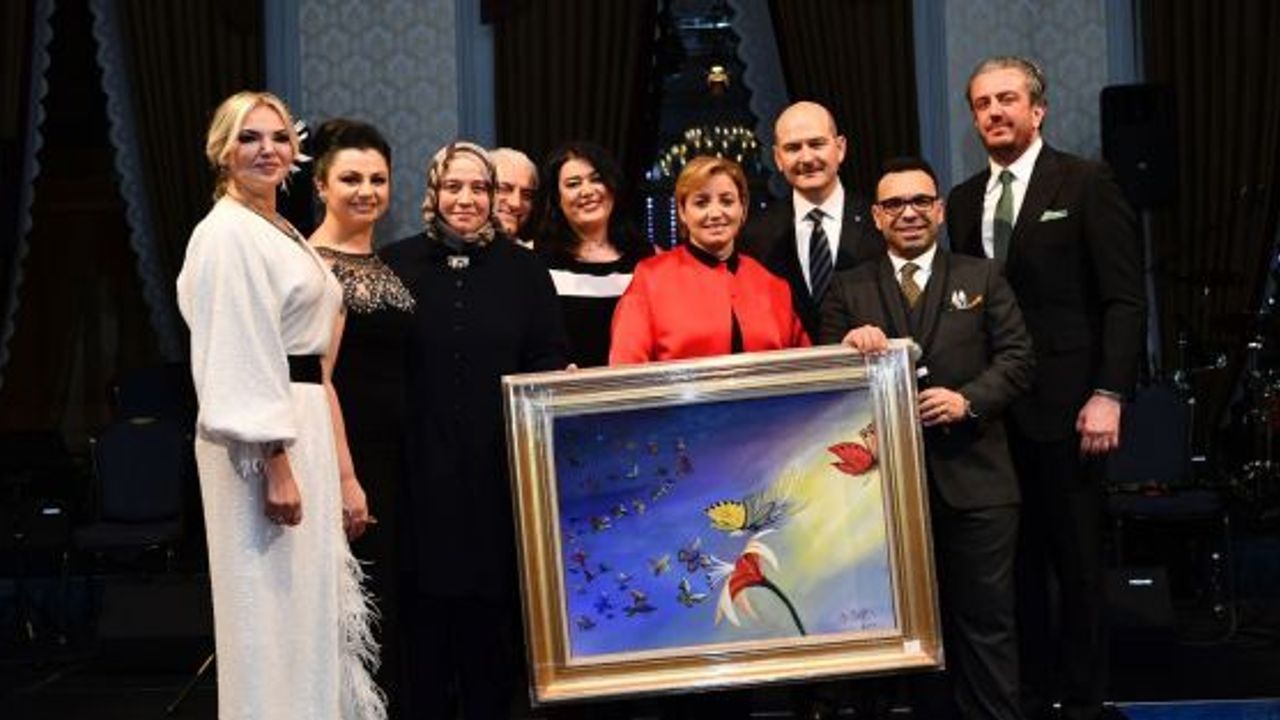 Bakan Soylu’nun ‘Kelebek Çocuklar ‘için Yaptığı Tablo Açık Artırmada 500 Bin Liraya Satıldı 