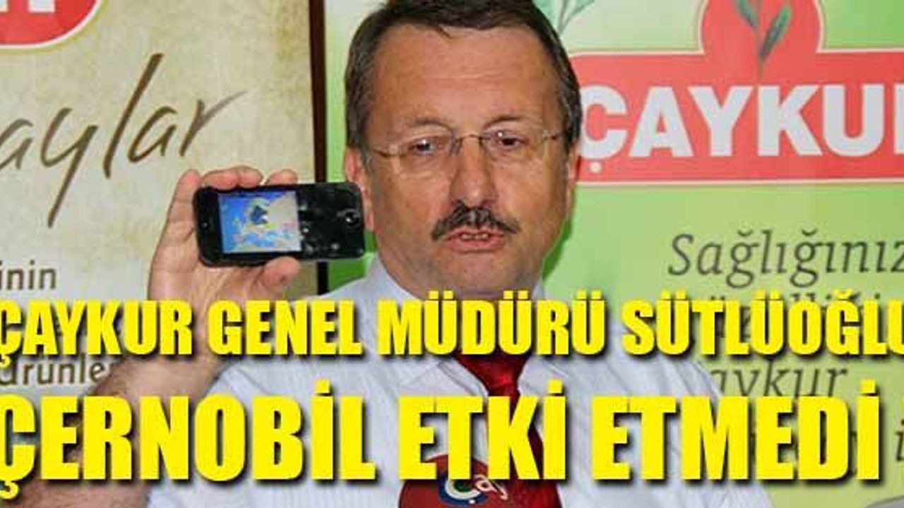Çaykur Genel Müdürü İmdat Sütlüoğlu iddialı konuştu !