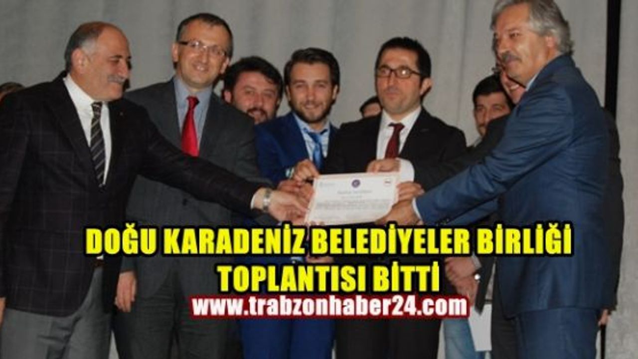 Doğu Karadeniz Belediyeler Birliği 3 tam gün Trabzon’da eğitim verdi