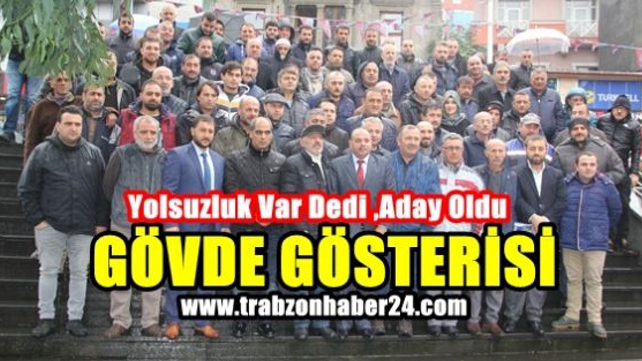 Hüseyin Turgut Aydın Trabzon Şoförler ve Otomobilciler Odasına Adaylığını Koydu 