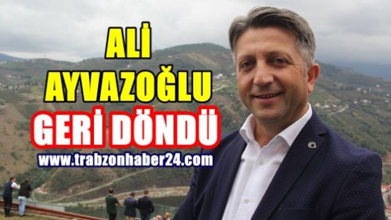Trabzon İl Kültür ve Turizm  Müdürlüğü'ne Yeniden Ali Ayvazoğlu