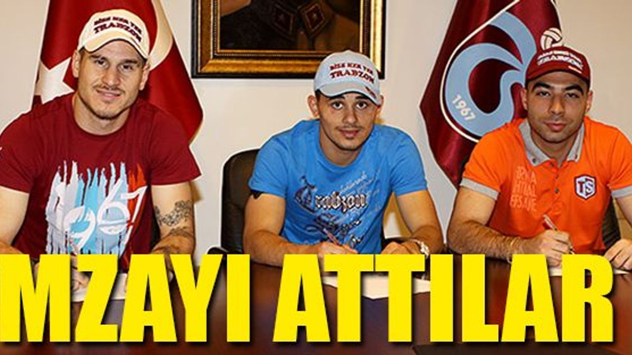 Trabzonspor'un yeni yıldızları imzayı attı !