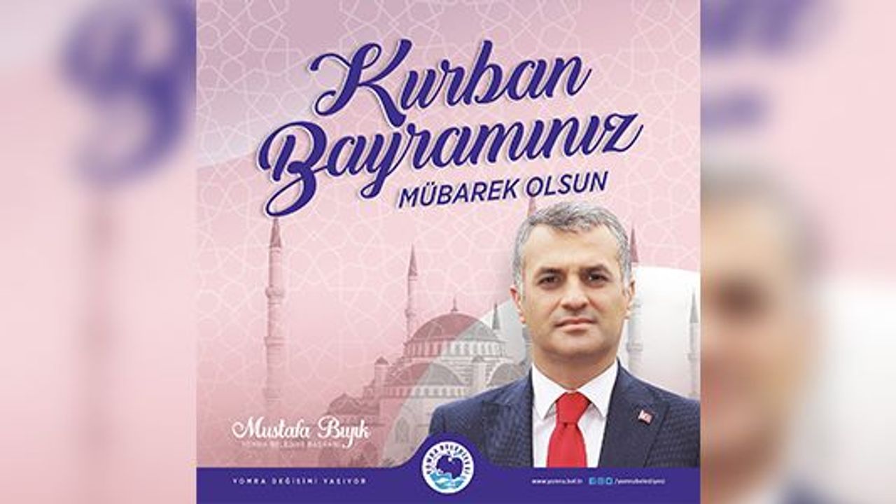 Yomra Belediye Belediye Başkanı Bıyık’tan Kurban Bayramı Mesajı