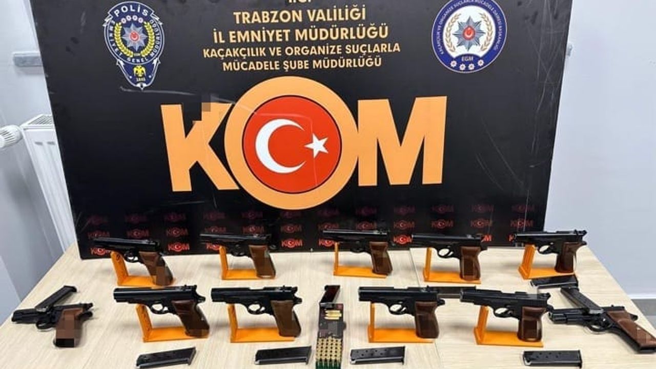 Trabzon Polisi Seyyar Cephanelik Ele Geçirdi