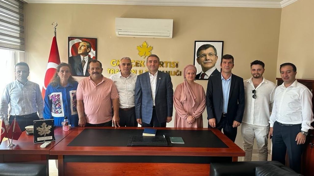 Selim Temurci’den Gelecek Partisi Trabzon İl Başkanlığına Ziyaret