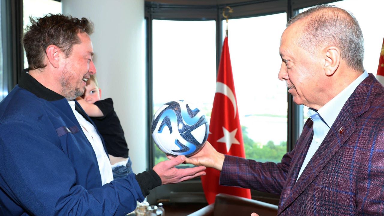 Cumhurbaşkanı Erdoğan  Elon Musk’ı kabul etti