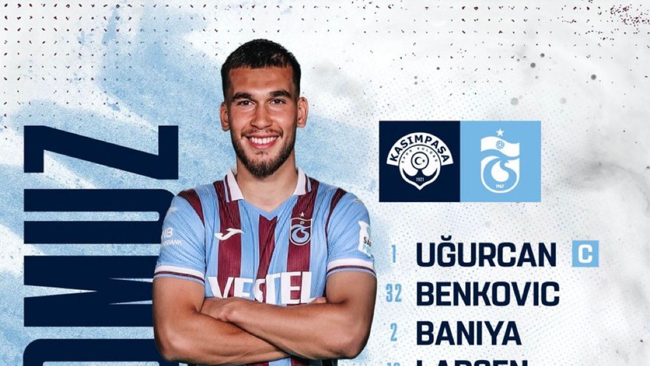 Trabzonspor'un Kasımpaşa maçı 11'i açıklandı