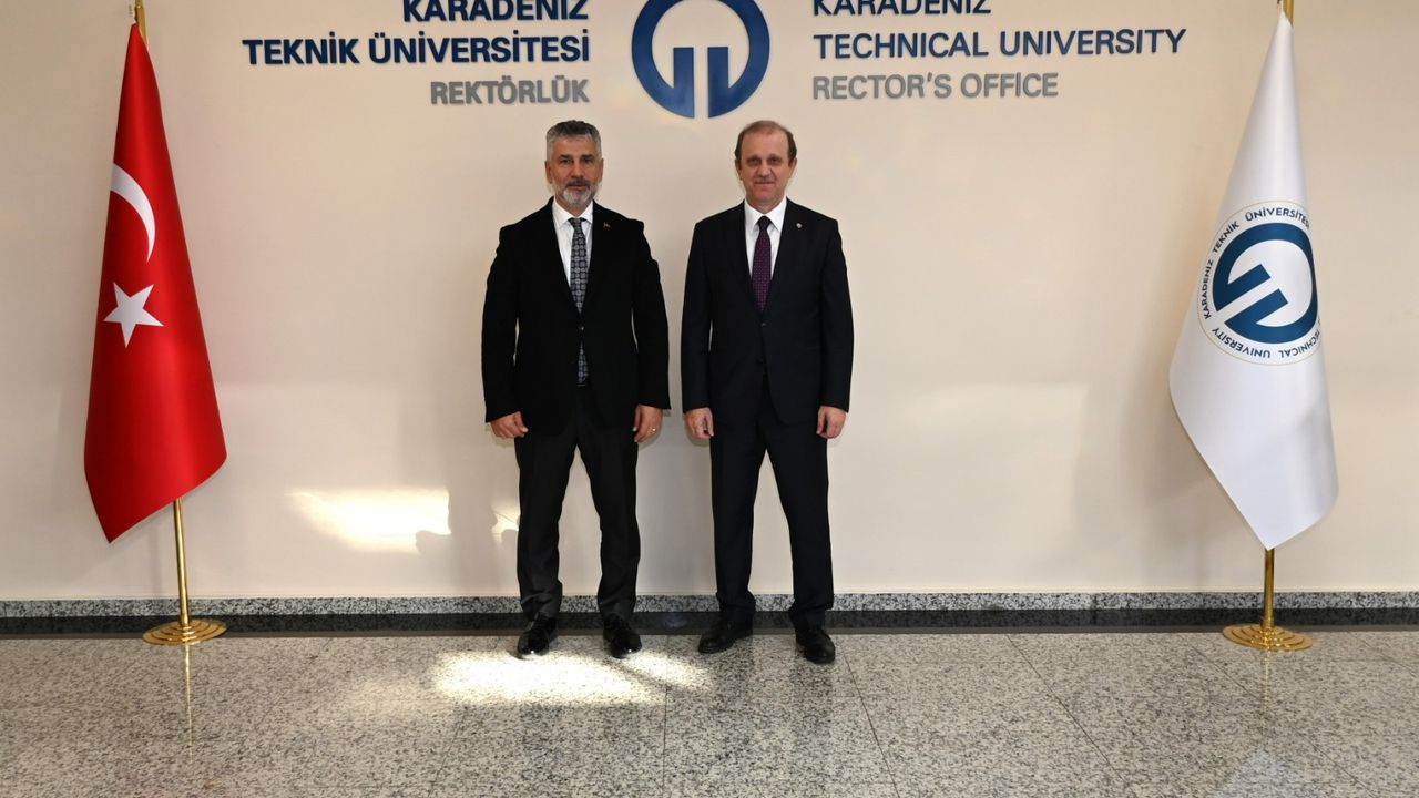 AK Parti Milletvekili Yılmaz Büyükaydın, KTÜ Rektörü Prof. Dr. Hamdullah Çuvalcı’yı ziyaret etti