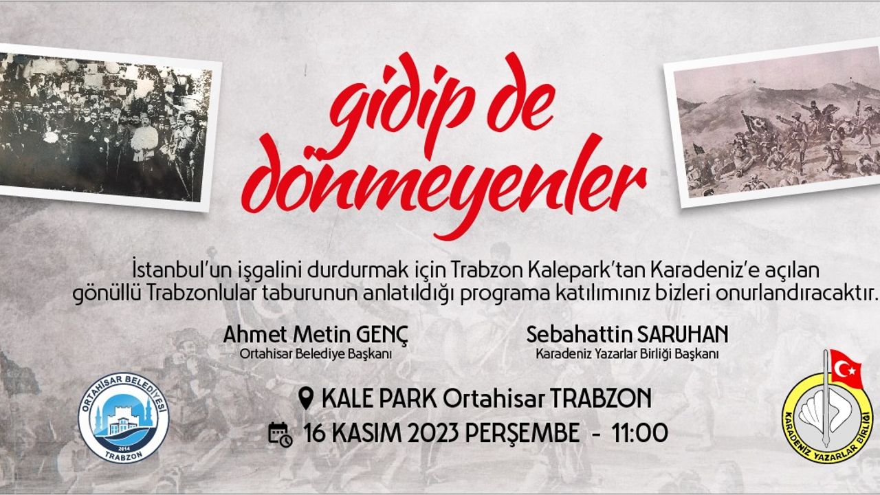 Trabzon Gönüllüler Taburu anılacak 