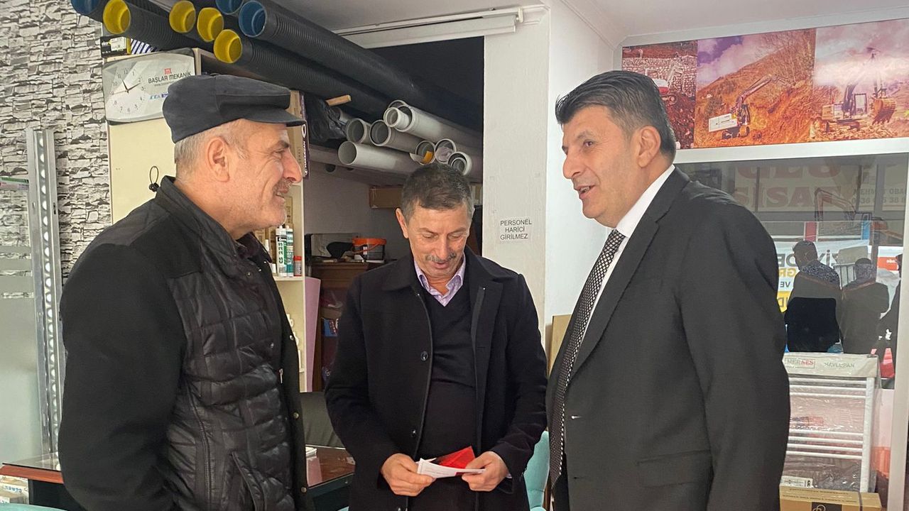 AK Parti Arsin Belediye Başkan Aday Adayı Şaban Bülbül Vatandaşı Dinliyor