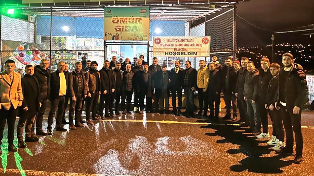 MHP Ortahisar İlçe Başkanı Akkoç’a Baba Ocağında Sürpriz