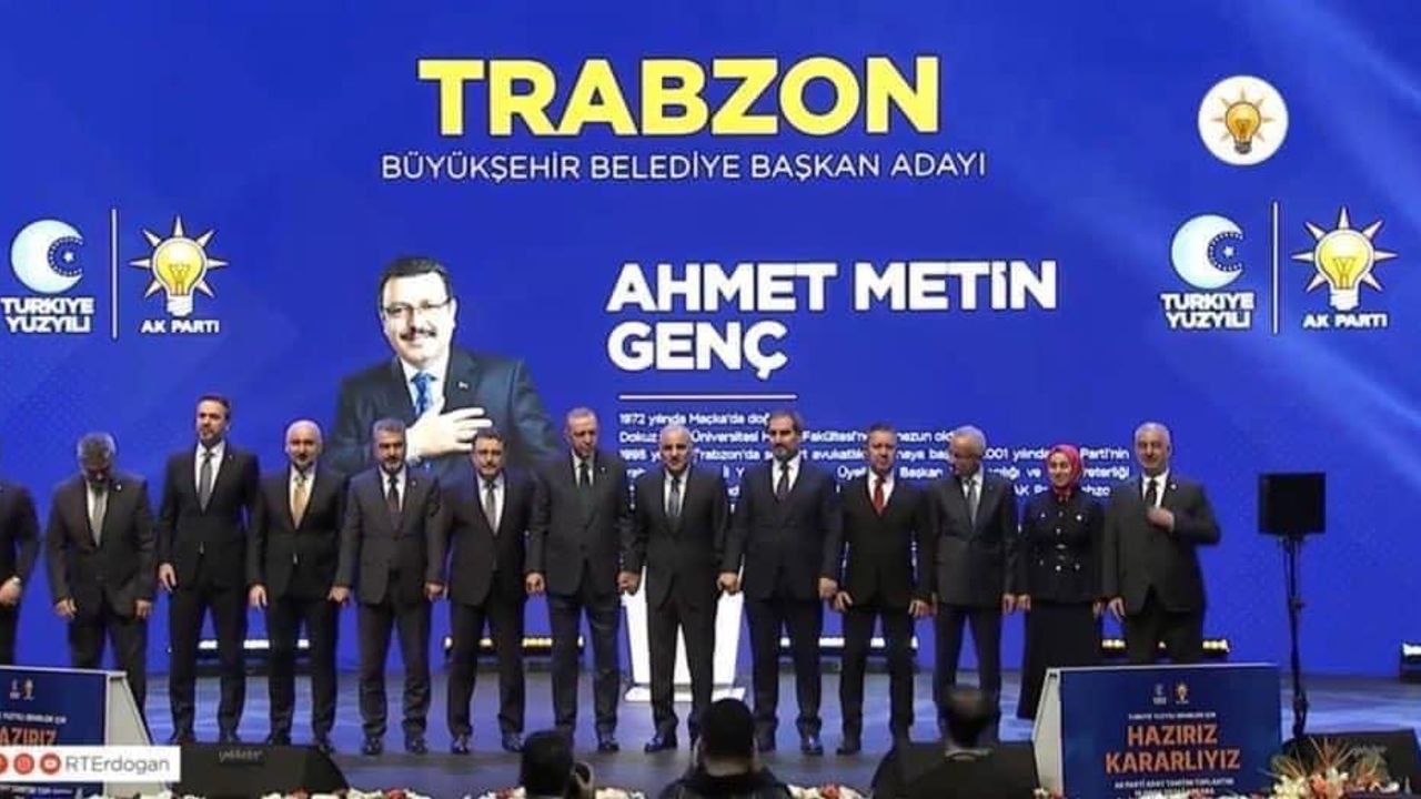 Trabzon Büyükşehir Belediye Başkan adayı resmen açıklandı.