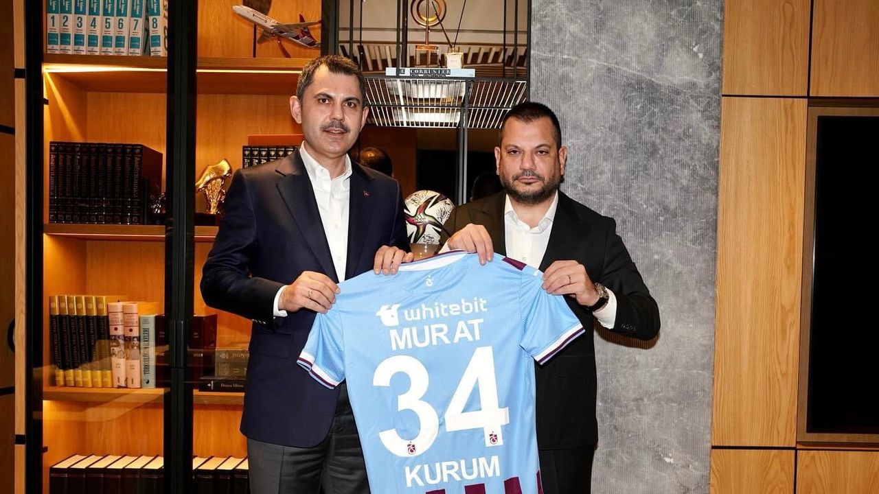 Murat Kurum’dan Trabzonspor Kulübü Başkanı Ertuğrul Doğan’a Ziyaret