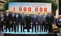 Rize-Artvin Havalimanı’nı 1.Milyonuncu Yolcuyu karşıladı