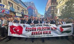 Trabzon'da Filistin ve Şehitlerimiz için dev miting