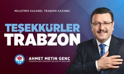 Başkan Genç Trabzon Halkına Teşekkür Etti