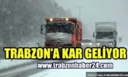 Trabzon'a kar geliyor