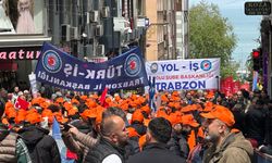 Trabzon’da 1 Mayıs Emek ve Dayanışma Günü dolayısıyla yürüyüş düzenlendi.