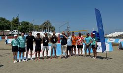 TRABZON'DA PLAJ VOLEYBOLU HEYECANI BAŞLADI