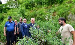 Vali Aziz Yıldırım’dan Ligarba Üreticisi Çelik'e Ziyaret
