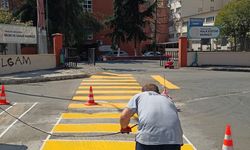 Akçaabat Belediyesi’nden Yaya Geçitlerinde Güvenlik Çalışması
