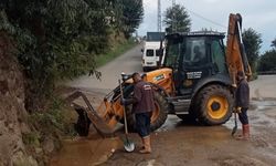 Akçaabat Belediyesi Ekipleri Şiddetli Yağışların Ardından Sahada