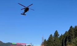 Ayder Yaylasında mahsur kalanlar askeri helikopterlerle tahliye ediliyor