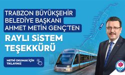 Ahmet Metin Genç’ten Raylı Sistem Teşekkürü