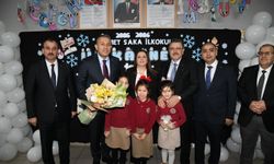 VALİ ŞAHİN VE BAŞKAN GENÇ, KARNE HEYECANINA ORTAK OLDU