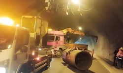 Araklı Tüneli’nde Trafik Kazası