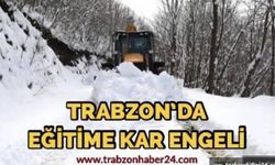 Kar Trabzon'un İlçelerinde Okulları Tatil Etti