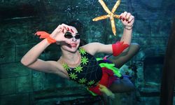 TÜNEL AKVARYUM’DA SU BALESİ GÖSTERİSİ, 14 ŞUBAT SEVGİLİLER GÜNÜ’NE HEYECAN KATTI