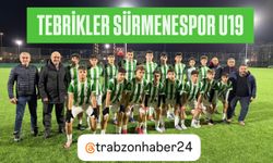 TEBRİKLER SÜRMENESPOR U19
