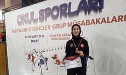 Elif Ecrin Terzioğlu Okulsporları Taekkwondo Yarışmasında Türkiye 3.Oldu