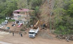ORTAHİSAR BELEDİYESİ, KIRSAL MAHALLELERDE YAŞANAN HEYELANLARA MÜDAHALE ETTİ