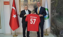 TFF Başkanı Hacıosmanoğlu Sinop Valisi Mustafa Özarslan’ı Ziyaret Etti