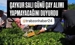 ÇAYKUR SALI GÜNÜ ÇAY ALIMI YAPMAYACAK
